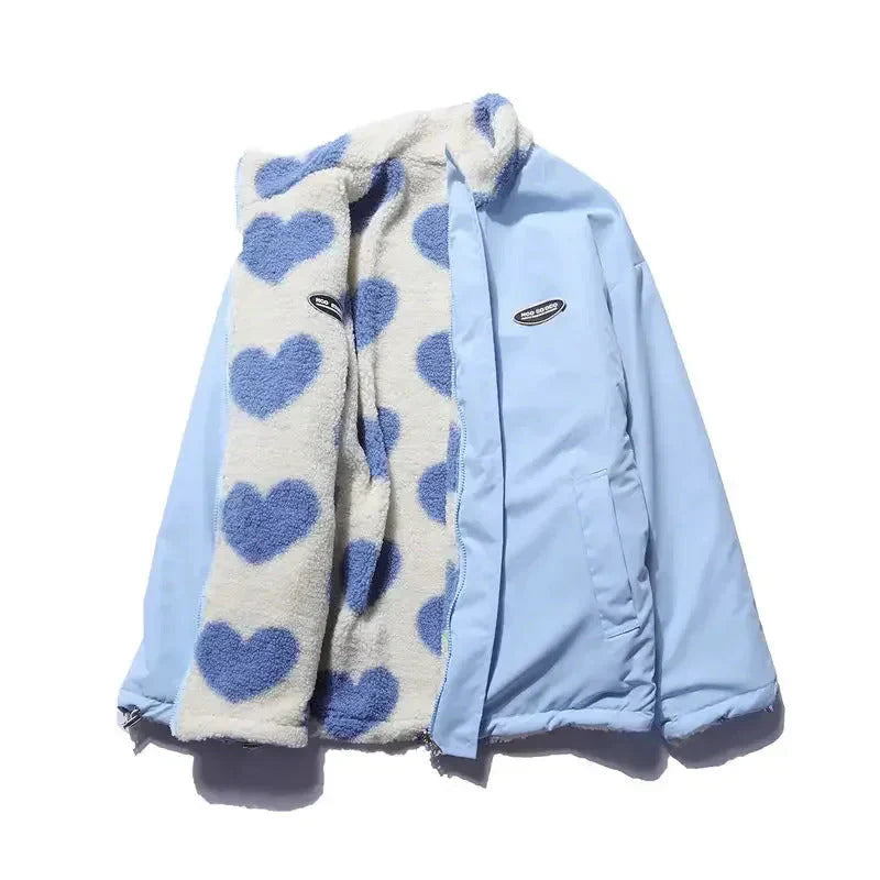 Chaqueta suave reversible con corazĂłn Silamoda