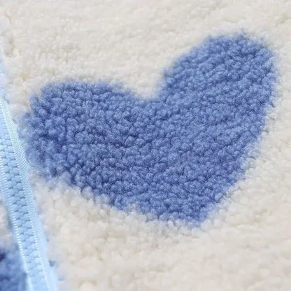 Chaqueta suave reversible con corazón Silamoda