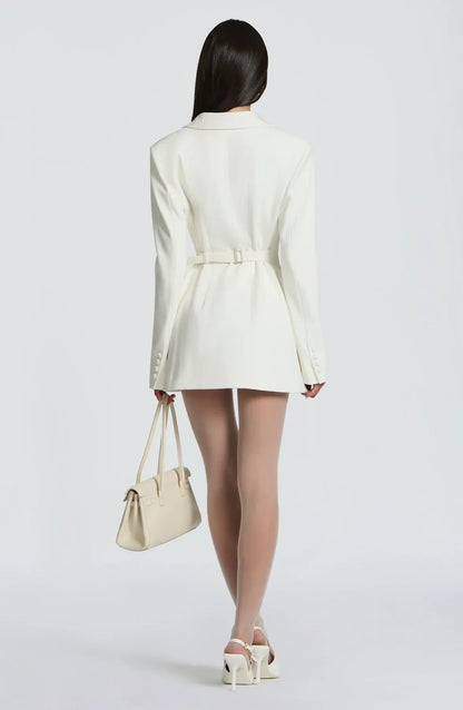 Vestido mini Elvira - Marrón ciruela